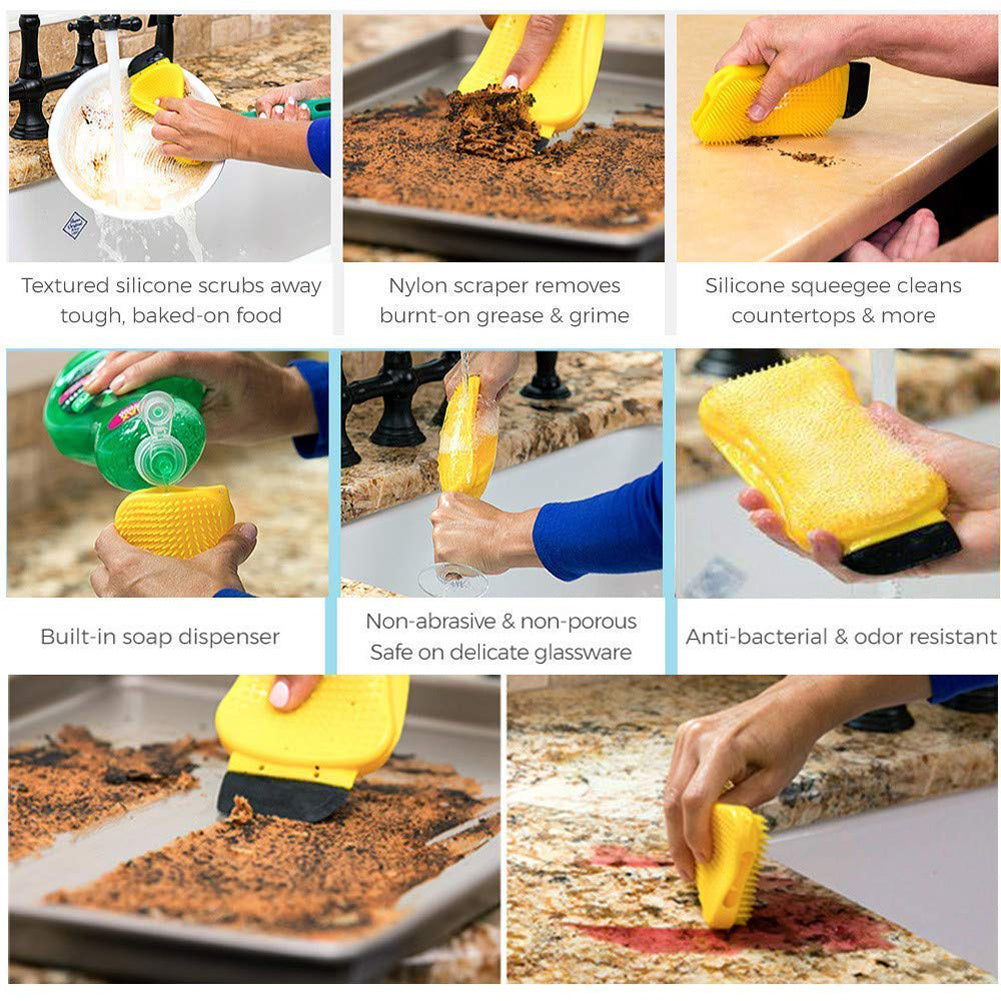 UltraClean 3-in-1 Silicone Cleaning Sponge