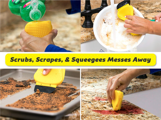 UltraClean 3-in-1 Silicone Cleaning Sponge