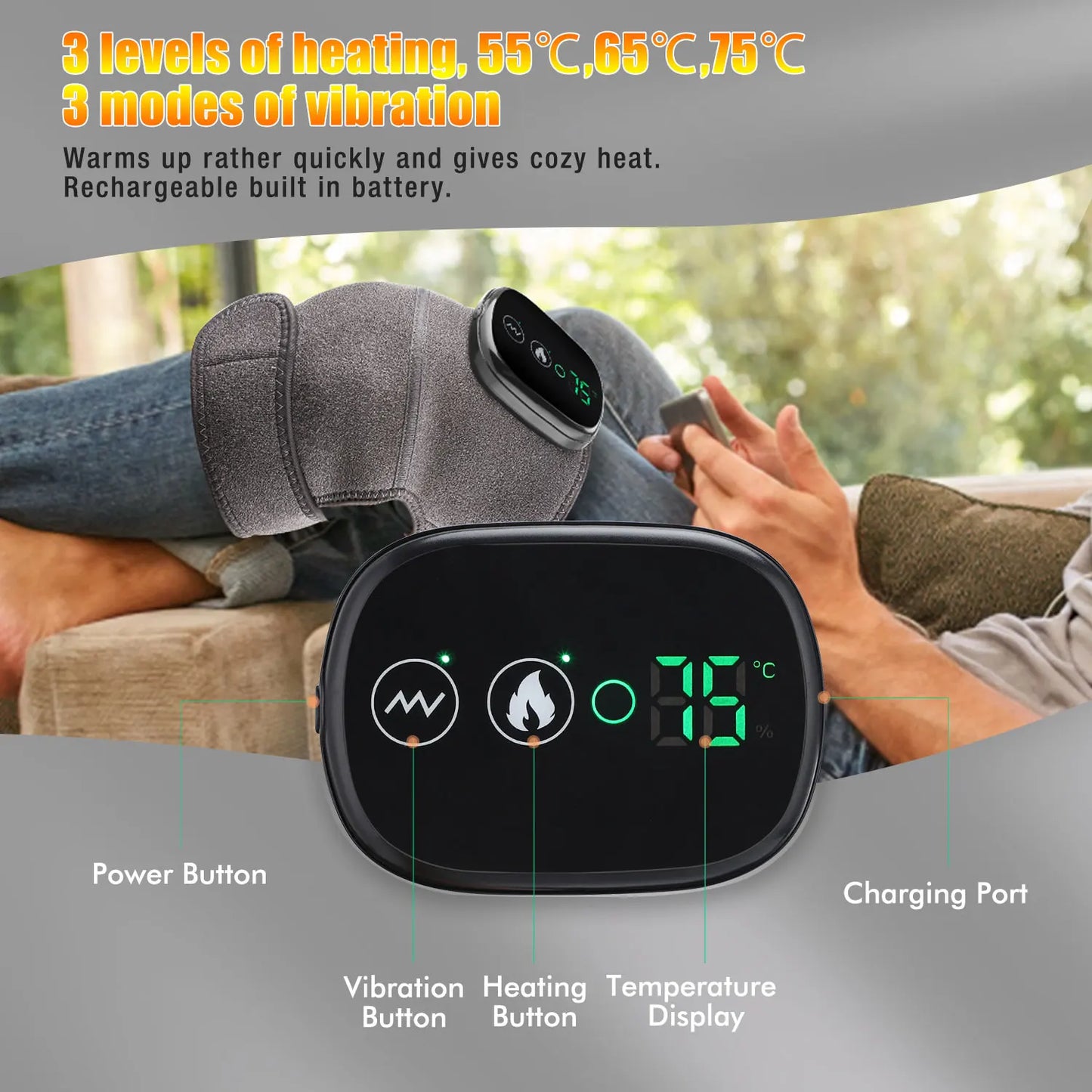 Heating Massager 3 in 1 Shoulder Knee Elbow
