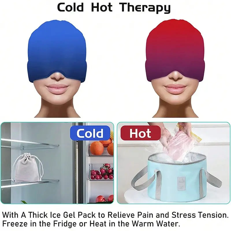 Headache Relief Hat-Cold & Hot Therapy