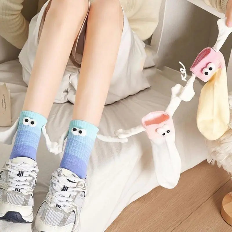 5pairs Magnetic holding hands doll Socks for Kids