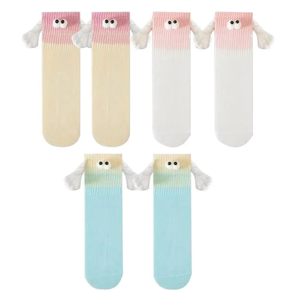 5pairs Magnetic holding hands doll Socks for Kids