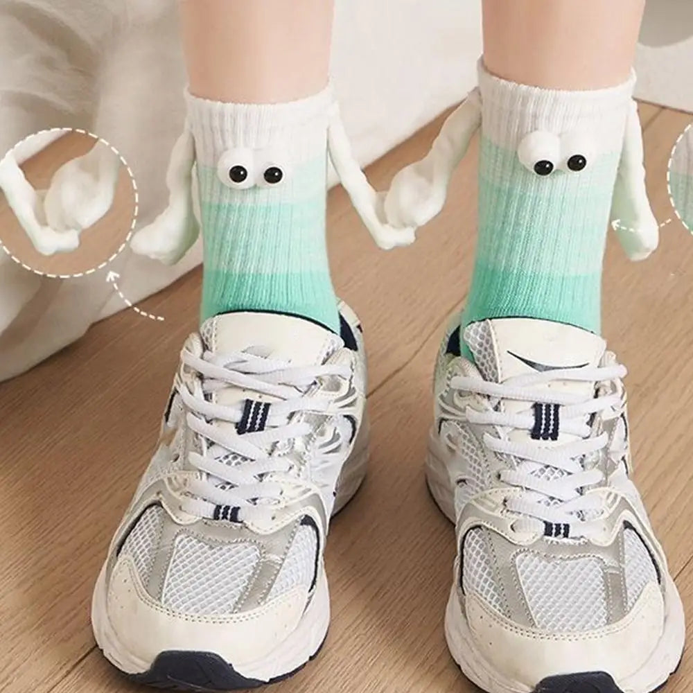 5pairs Magnetic holding hands doll Socks for Kids