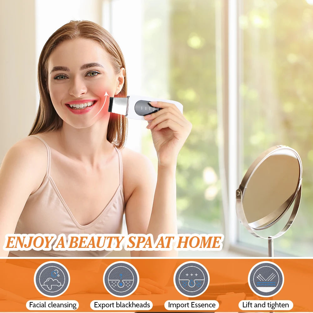 Ultrasonic Face Skin Scrubber