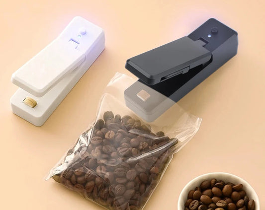 Magnetic Mini Food Bag Sealing Machine 2 in 1- USB rechargeable