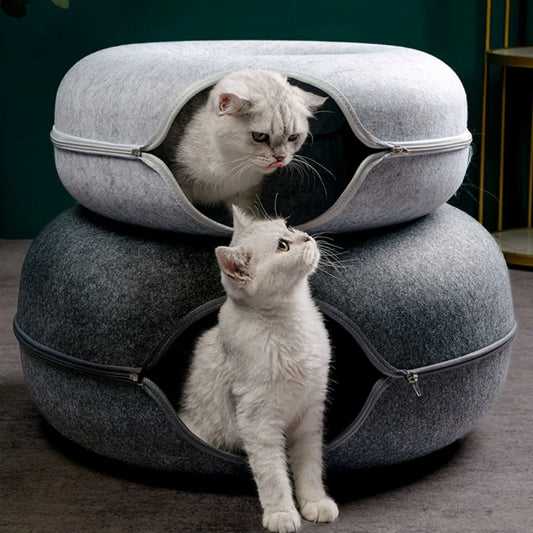 Donut Tunnel Cat Bed